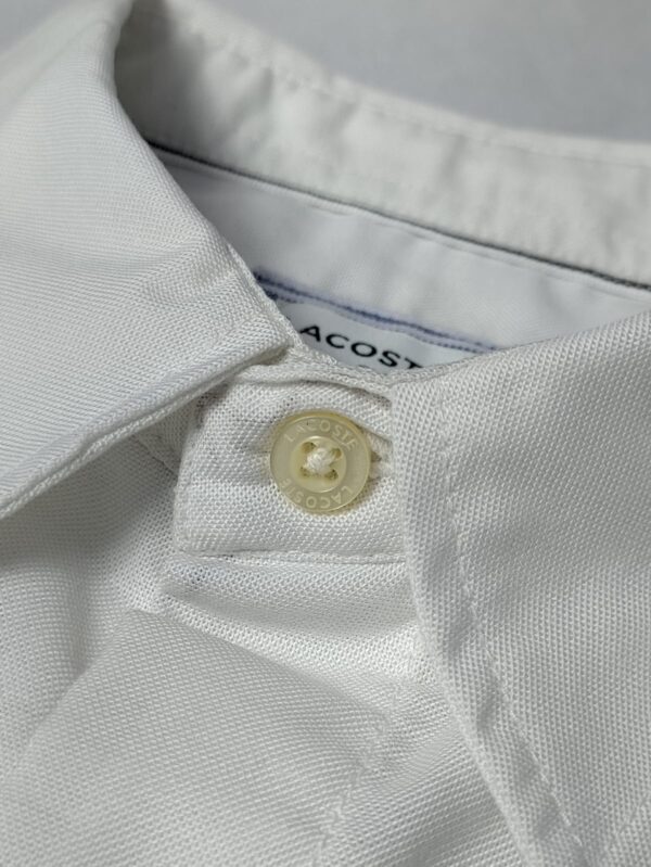 Lacoste Cotton White Designer Shirt - Image 2