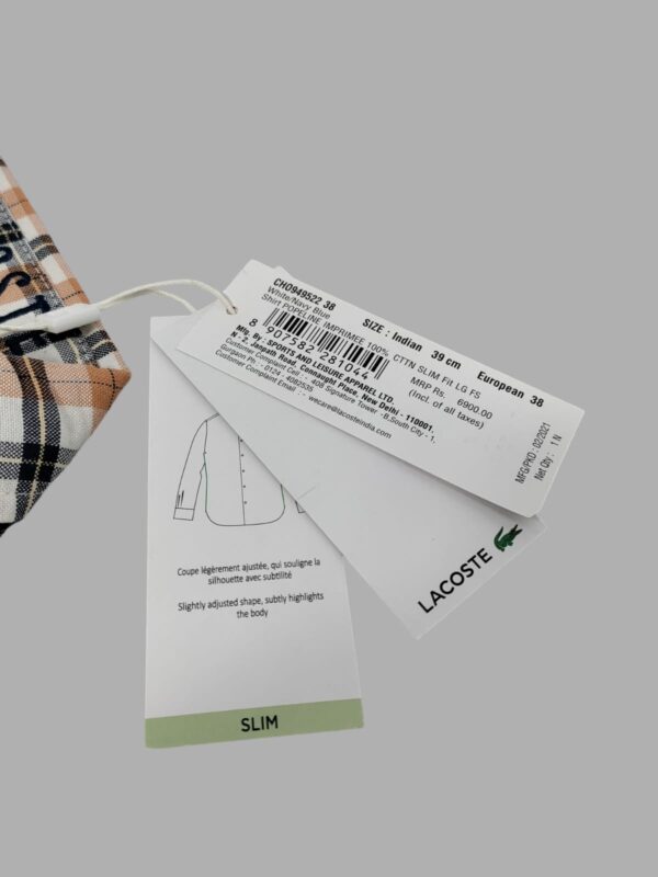 Lacoste Cotton Checked Shirt - Image 5