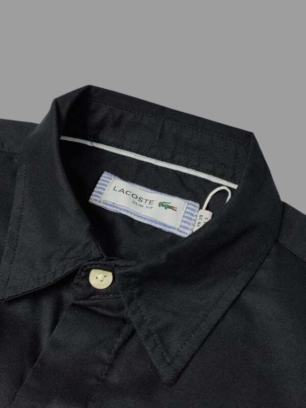 Lacoste Cotton Black Designer Shirt - Image 4