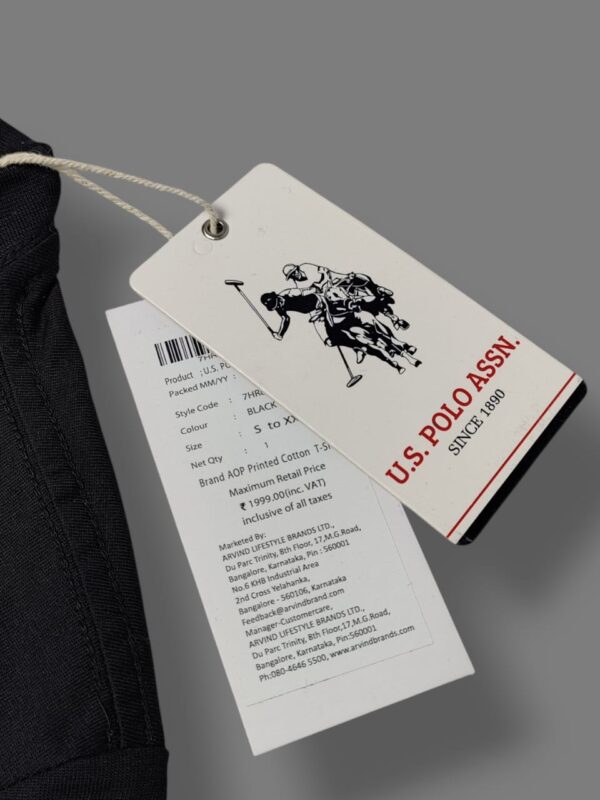 Men Graphic Print Round Neck Cotton Blend Blue T-Shirt - Image 5