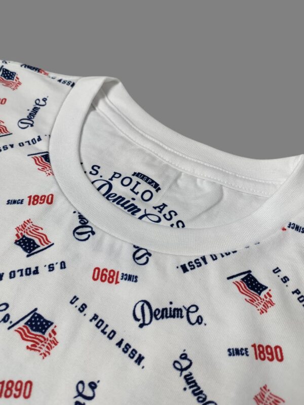 Men Graphic Print Round Neck Cotton Blend Blue T-Shirt - Image 2