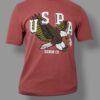 Men Graphic Print Round Neck Cotton Blend Blue T-Shirt