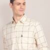Cotton Twill Windowpane Shirt - Image 7