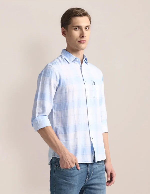 Tailored Fit Tartan Check Shirt - Image 5