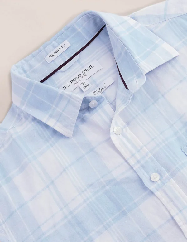 Tailored Fit Tartan Check Shirt - Image 6