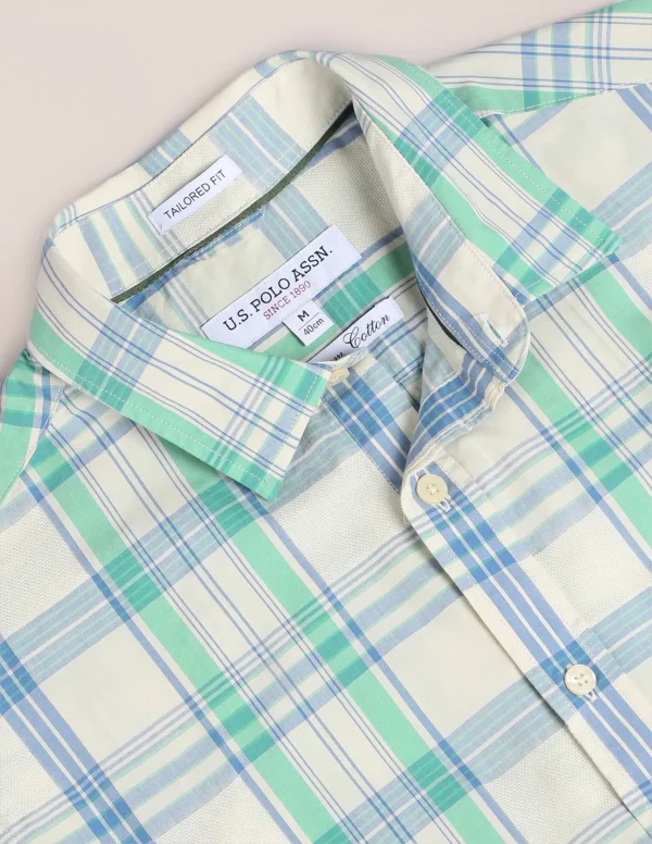 Tartan-check-cotton-shirt - Image 5