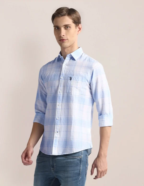Tailored Fit Tartan Check Shirt - Image 4