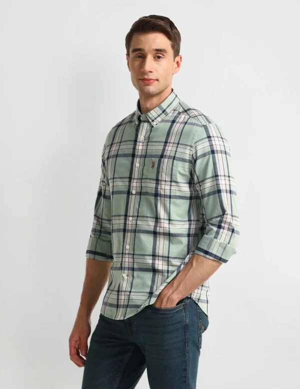Slim Fit Madras Checked Shirt - Image 3