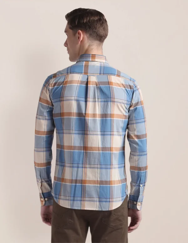 Pure Cotton Plaid Shirt - Image 4