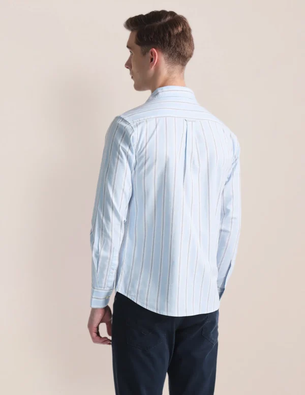 Vertical Stripe Oxford Shirt - Image 4