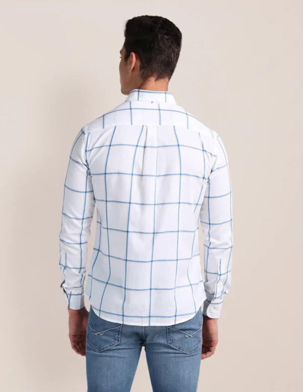 Windowpane Check Dobby Shirt - Image 3