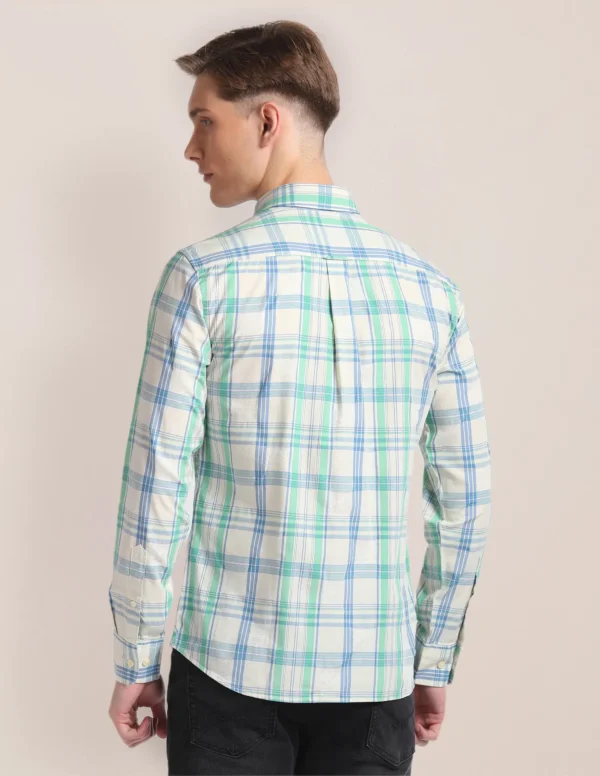 Tartan-check-cotton-shirt - Image 3