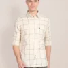 Cotton Twill Windowpane Shirt - Image 2