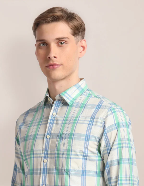 Tartan-check-cotton-shirt - Image 2